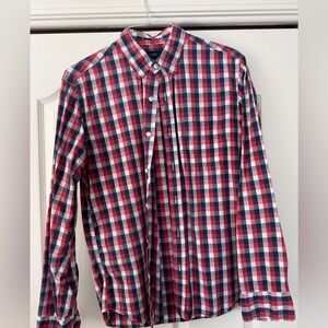 J. Crew Red and Blue Plaid Casual Shirt